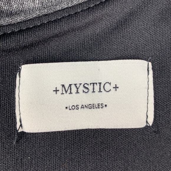 Mystic Jumpsuit Sleeveless Gray and Black Hidden Zipper on Back Size L - Picture 11 of 12